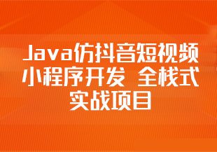 Java仿抖音短视频小程序开发 全栈式实战项目-猫藏资料库