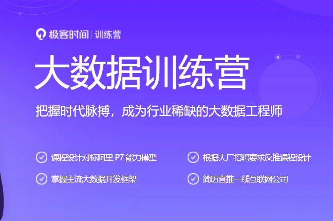 极客-大数据java训练营价值5990元完结无秘-猫藏资料库
