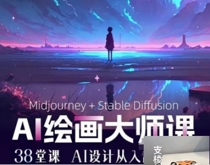 AI进化社MJ&Stable diffusion绘画课-IT技术资源教程免费分享平台