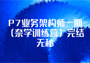 P7业务架构师一期（奈学训练营）完结无秘-IT技术资源教程免费分享平台