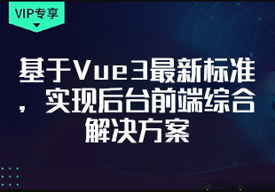基于Vue3最新标准，实现后台前端综合解决方案（完结）-IT技术资源教程免费分享平台