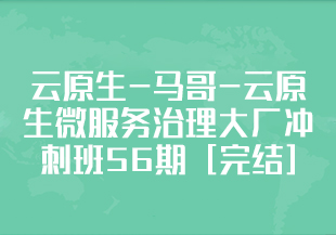 云原生-马哥-云原生微服务治理大厂冲刺班56期 [完结]-IT技术资源教程免费分享平台