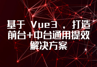 基于 Vue3 ，打造前台+中台通用提效解决方案[完结]-IT技术资源教程免费分享平台